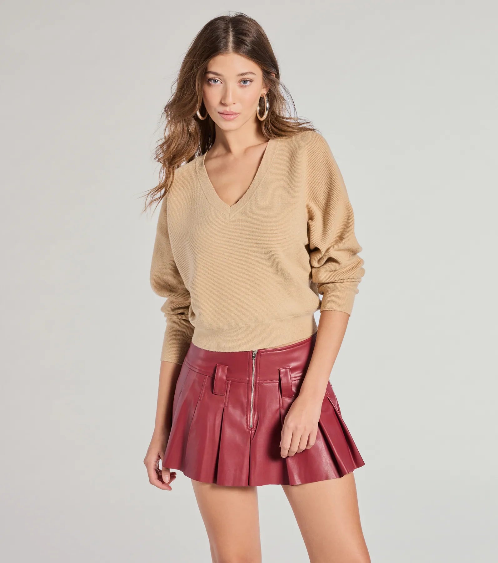 Year-End Deals Classic Fave Ribbed Knit V-Neck Sweater