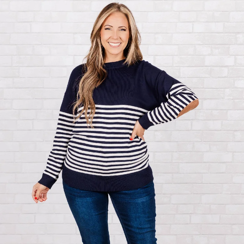Make Your Weekend Count with Savings As You Wish Top, Navy