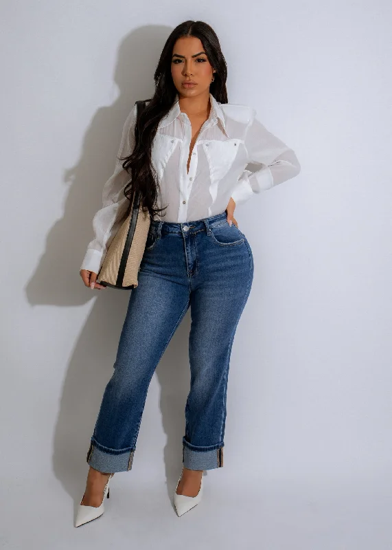 Hot Buy No Explanation Linen Shirt Top White