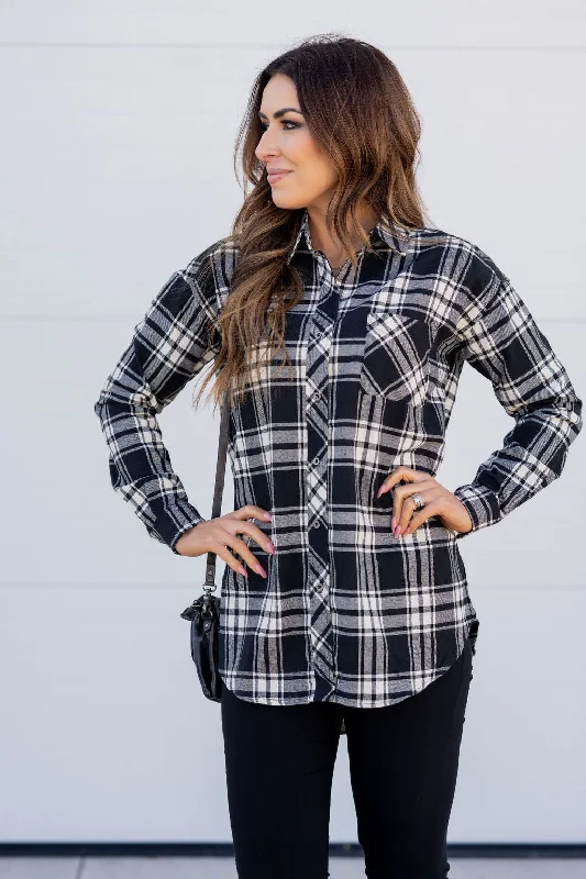 Value Pack Plaid Single Pocket Button Up Flannel