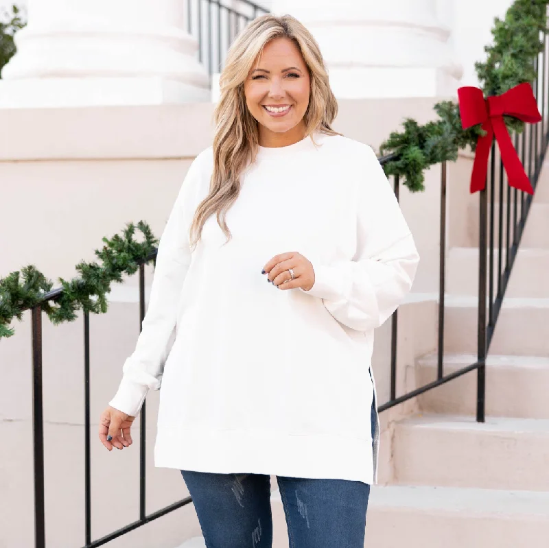 Weekend Offers That Shine Cozy Pullover, Cream