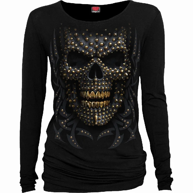 Weekend Offers That Amaze BLACK GOLD - Baggy Top Black
