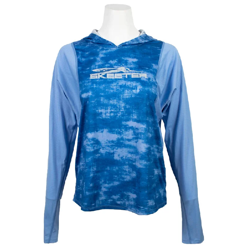 Hurry In Skeeter Simms Ladies Challenger Solar Hoody - Sapphire Daze