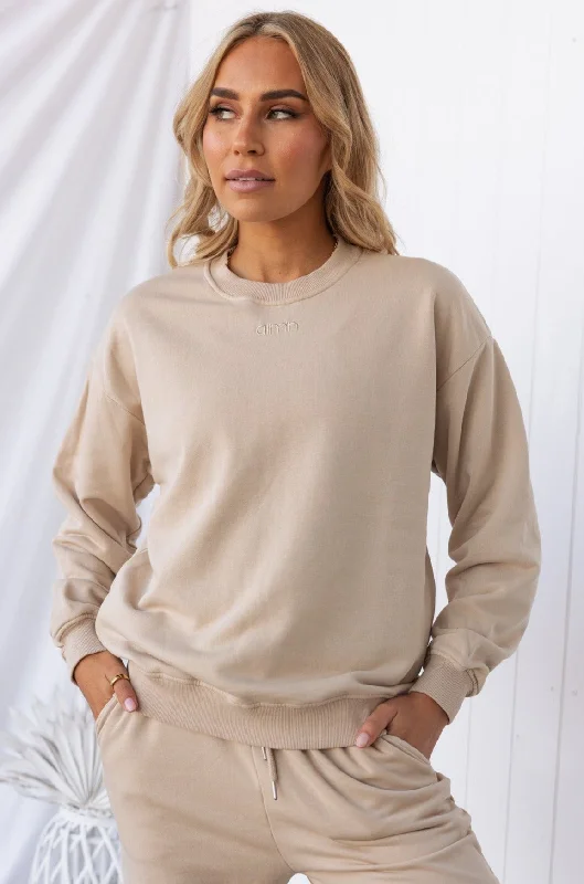 Deep Savings Sand Washed Sweatshirt