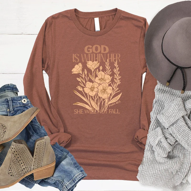 Weekend Deals to Make You Happy God Is Within Her Long Sleeve