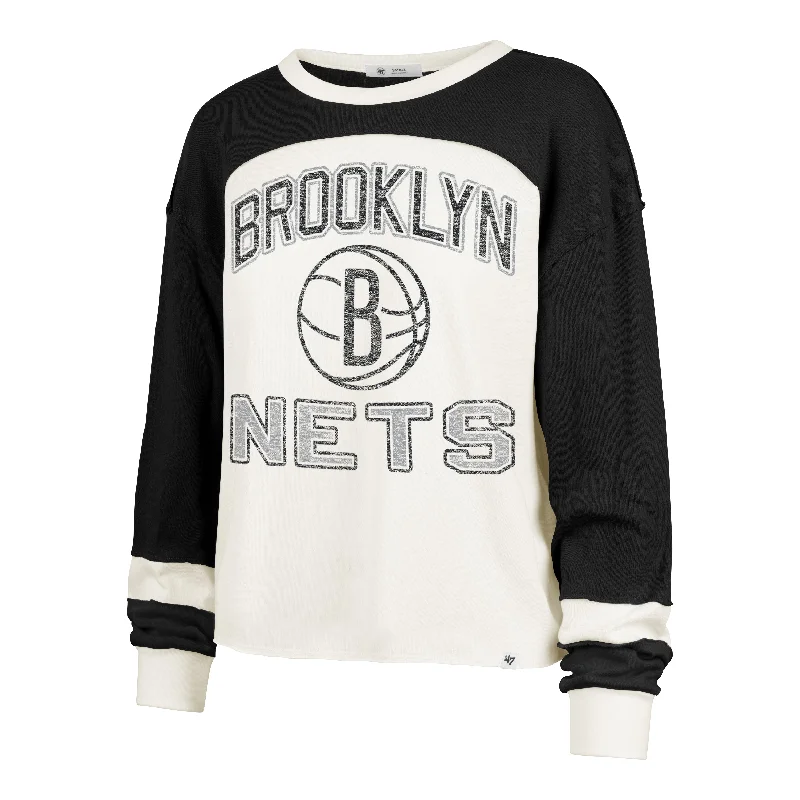 Today's Deal BROOKLYN NETS ARENA CURVE '47 TONI LONG SLEEVE TEE WOMENS