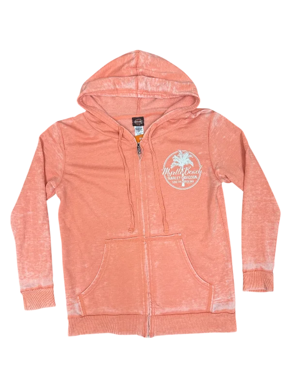 Weekend Bargains to Relish Peach Burnout Zip Up