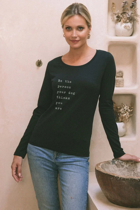 Stock Clearance "Dog Thinks You Are" Long Sleeve Tee
