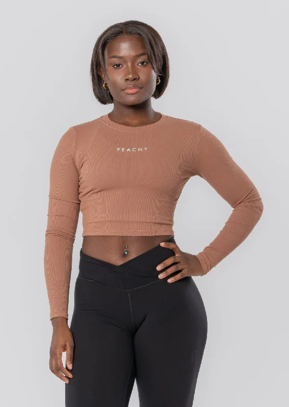 Sale Alert RIBBED Long Sleeve Top