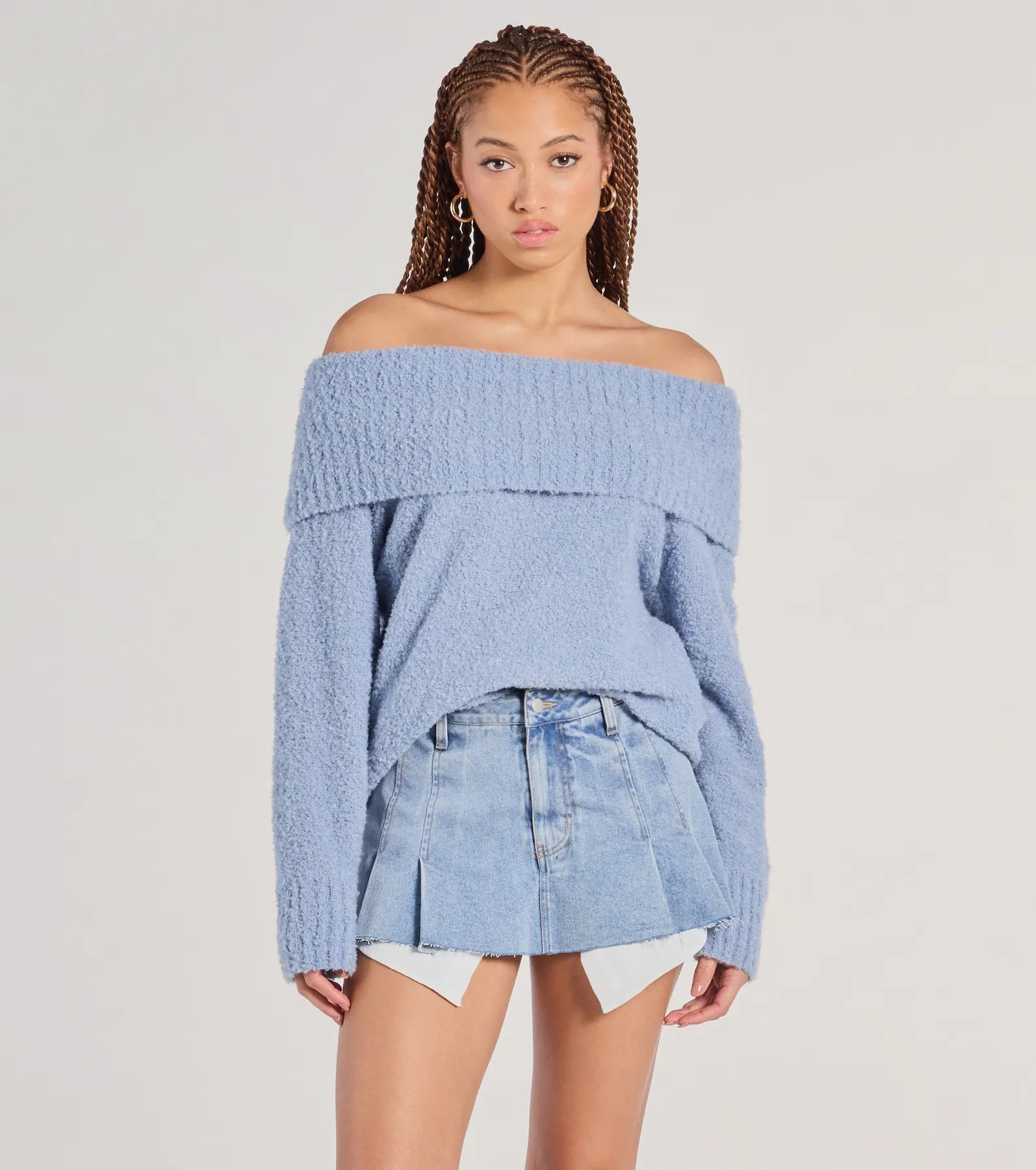 Extra Savings Chilly Days Off-The-Shoulder Sweater