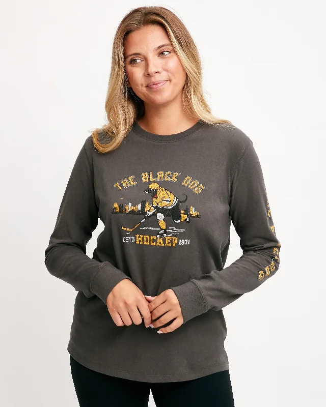 Today's Deal Ladies Longsleeve Black and Gold 2024 Tee