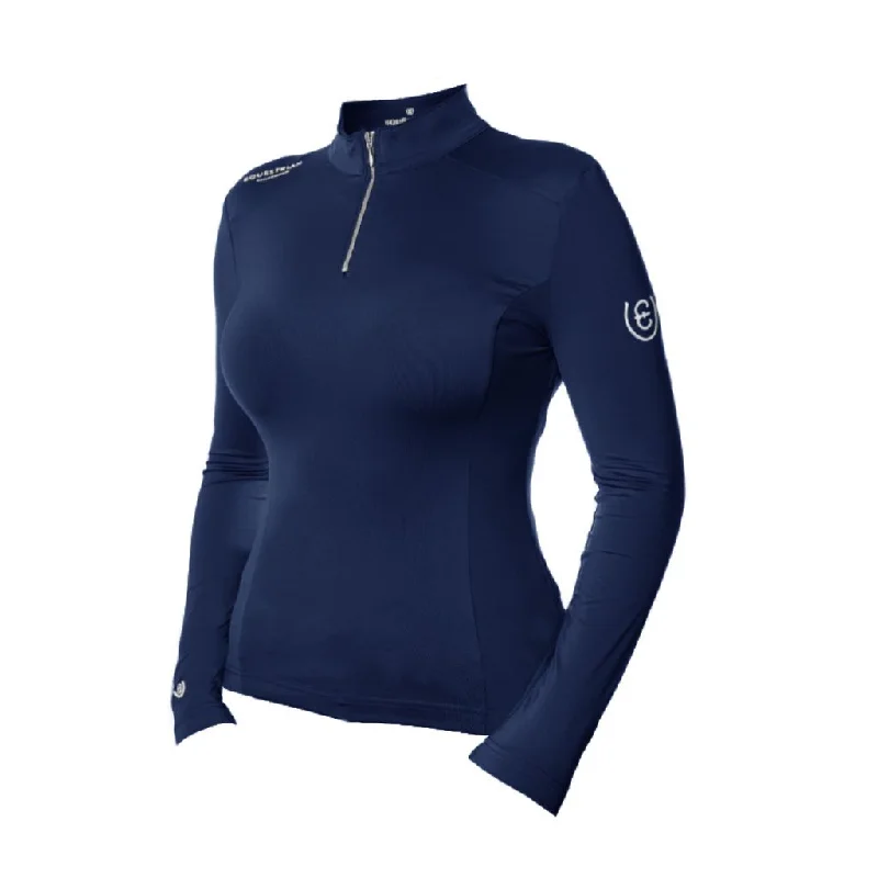Act Fast Equestrian Stockholm UV Protection Long Sleeved Top MIDNIGHT BLUE