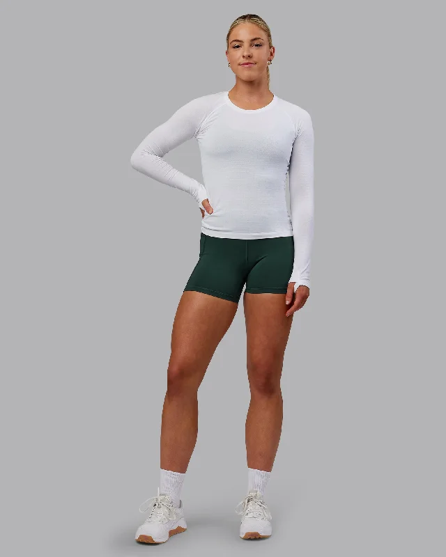 Weekend Deals That Spark AeroFLX+ Seamless Long Sleeve Tee - White/White
