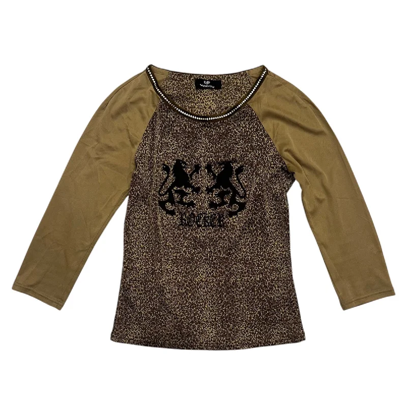 Weekend Sale: Don't Miss Out Shimmering Leopard Graphic Long Sleeves