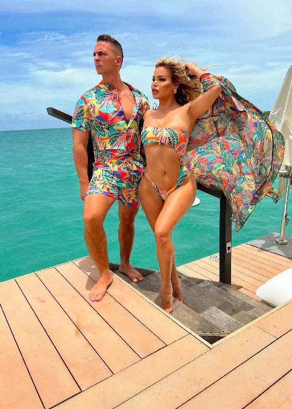 Big Savings Tropical Getaway Shirt Orange