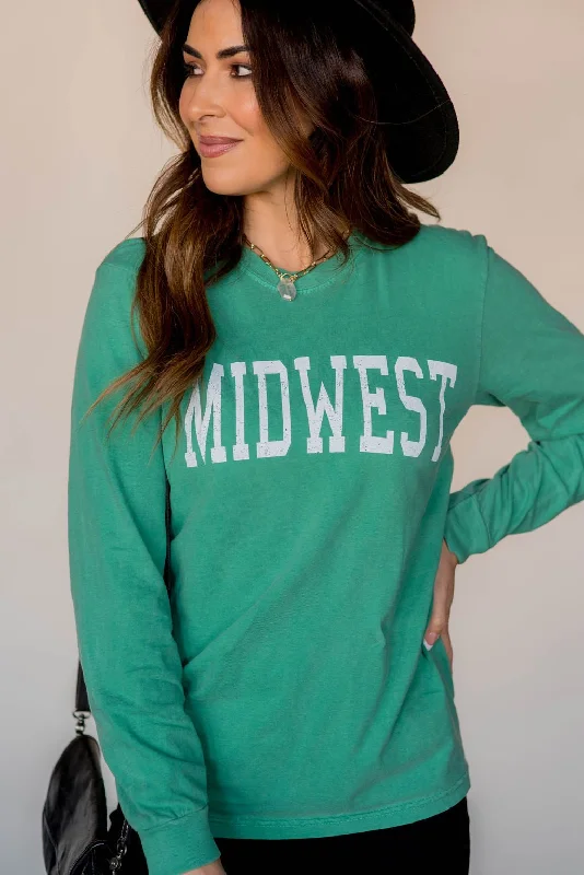 Weekend Bargains to Relish Midwest Long Sleeve Graphic Tee