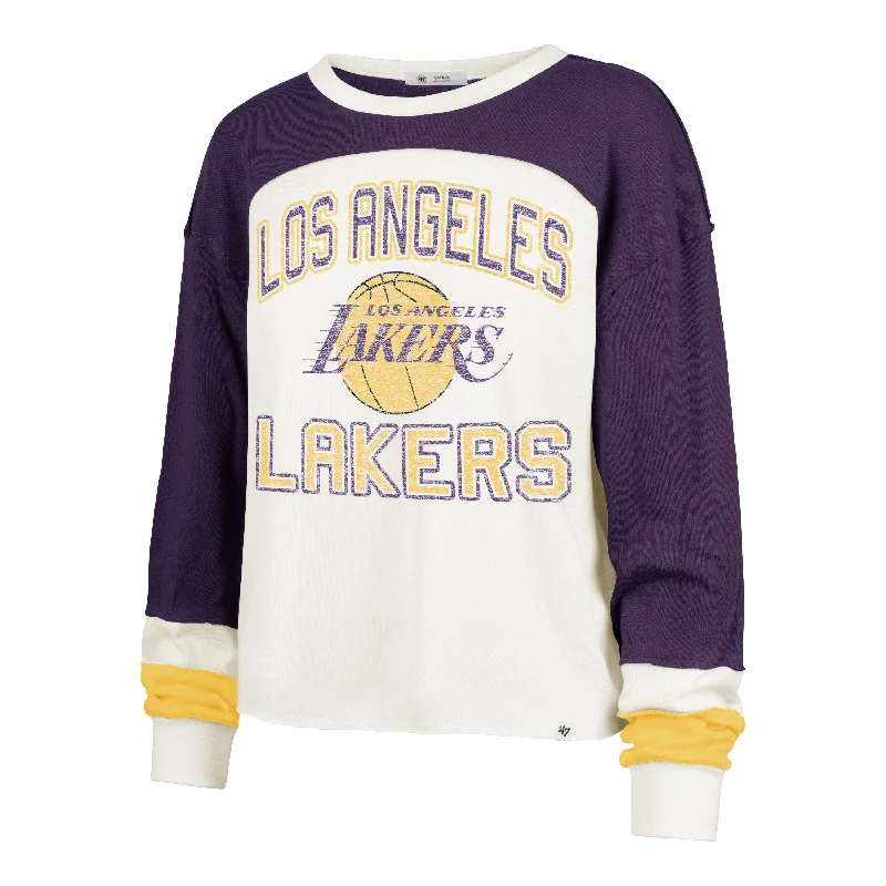 Quick Sale LOS ANGELES LAKERS ARENA CURVE '47 TONI LONG SLEEVE TEE WOMEN