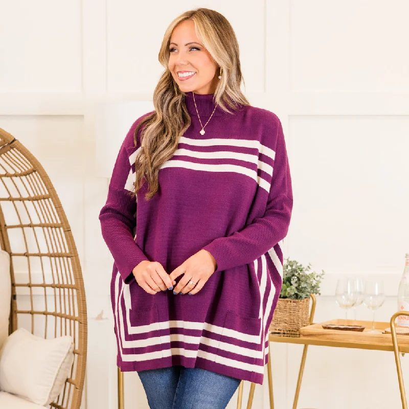 One-Day Only Anything For My Baby Tunic, Eggplant