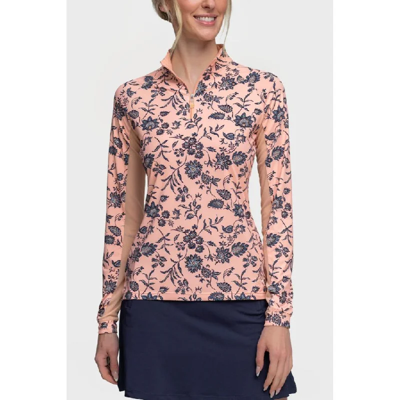 Markdown Sale Kastel Denmark Long Sleeve Sunshirt Peach Floral