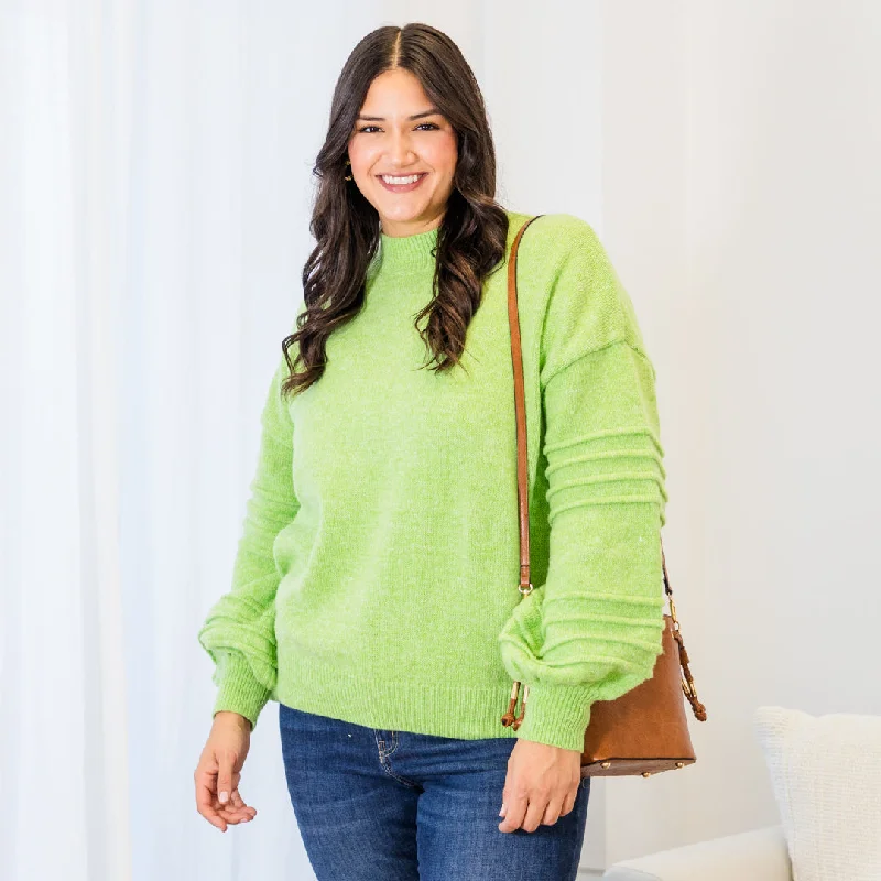 Top Pick Cloudy Comfort Sweater, Green