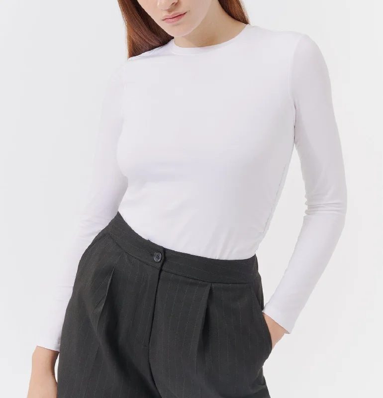 Weekend Discounts to Enjoy Pima Cotton Bracelet Sleeve Top