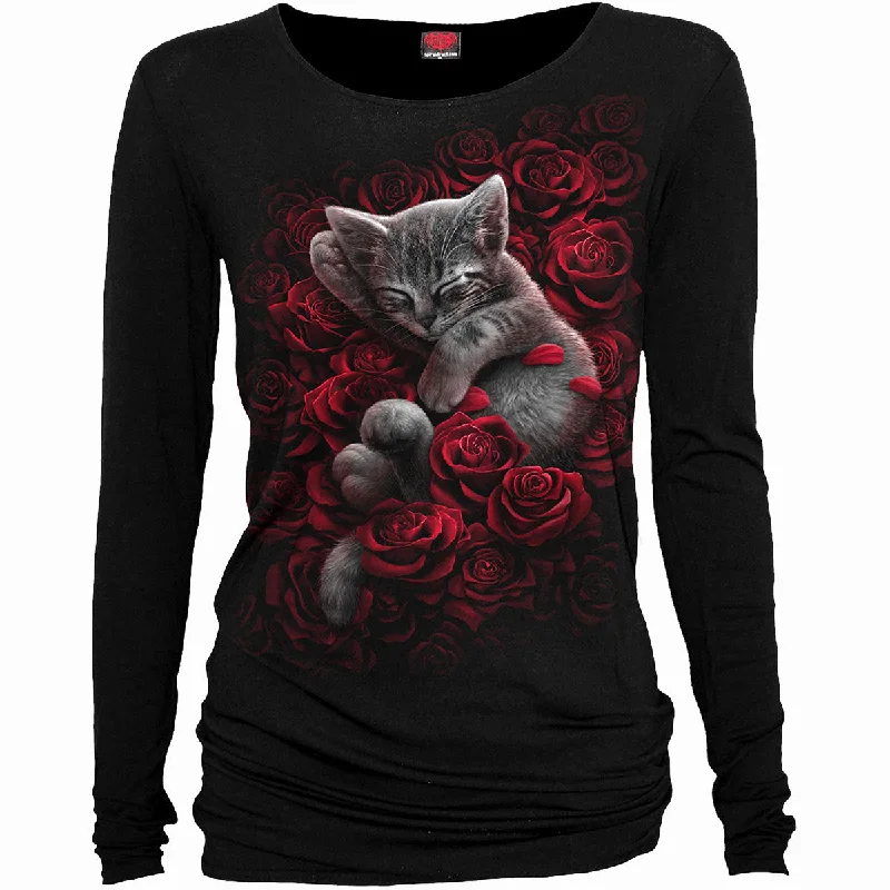 Weekend Bargains to Celebrate BED OF ROSES - Baggy Top Black