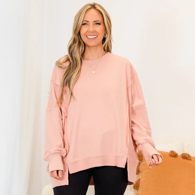 Online Exclusive Sunset Glow Pullover, Pink