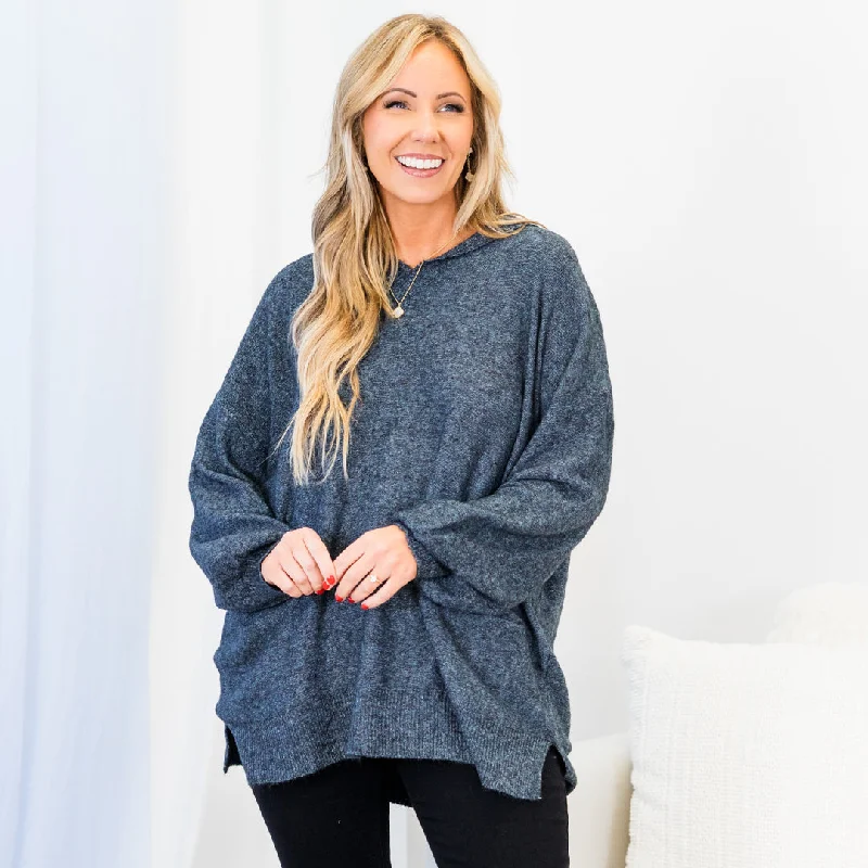 Sale Event Just Don't Let Me Go Sweater, Cobalt