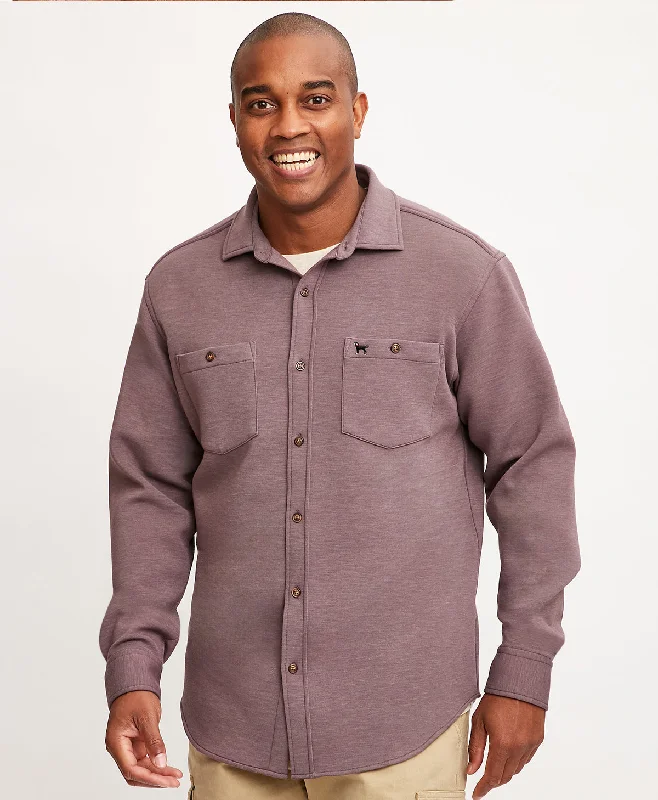 Big Deal Unisex Jamestown Longsleeve Black Dog Knit Shirt