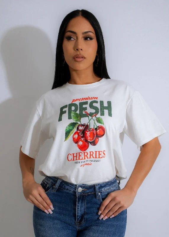 Huge Savings Summer Harvest T-Shirt White