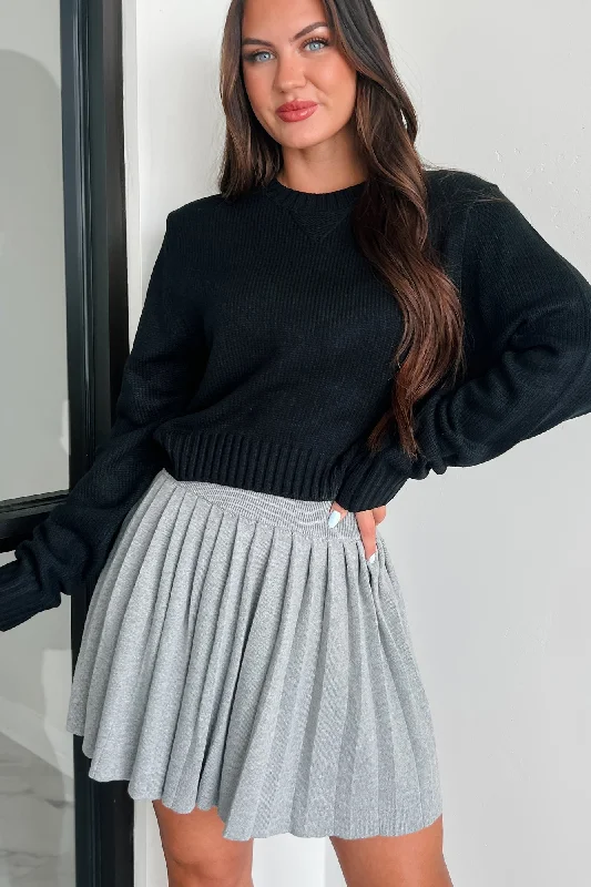 Weekend Discounts to Grab Better Together Lightweight Sweater (Black)