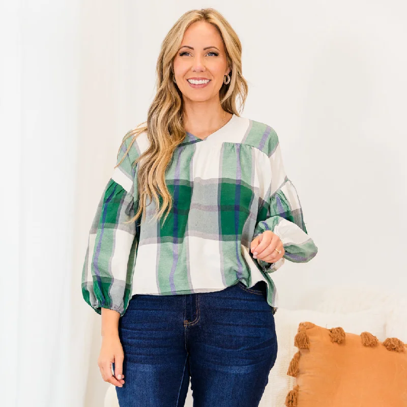 Weekend Bargains to Love Let's Make Gingerbread Top, Green