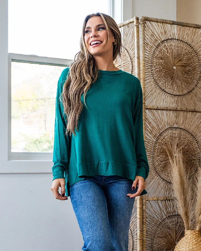 Unmissable Offer NEW! Eve Dolman Sleeve Top - Hunter Green