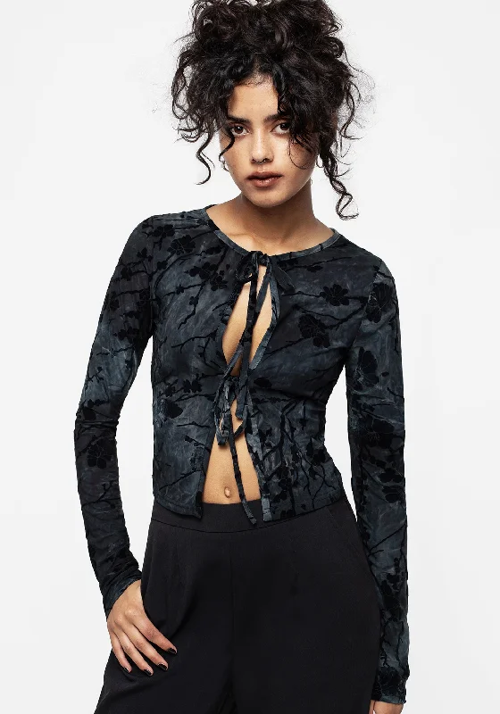 Don't Delay Wytchelm Tie Front Crop Top