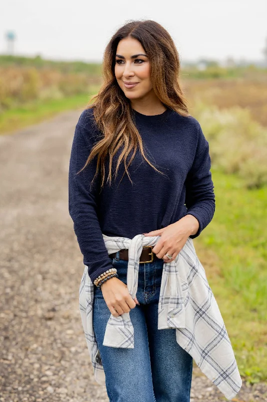 Weekend Specials to Enjoy Marled Long Sleeve Tee