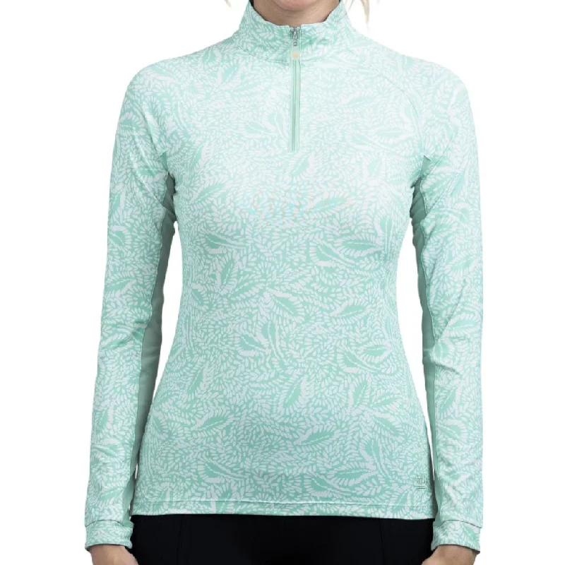 Weekend Specials to Relish Kastel Denmark Long Sleeved Sun Shirt Mint Foliage