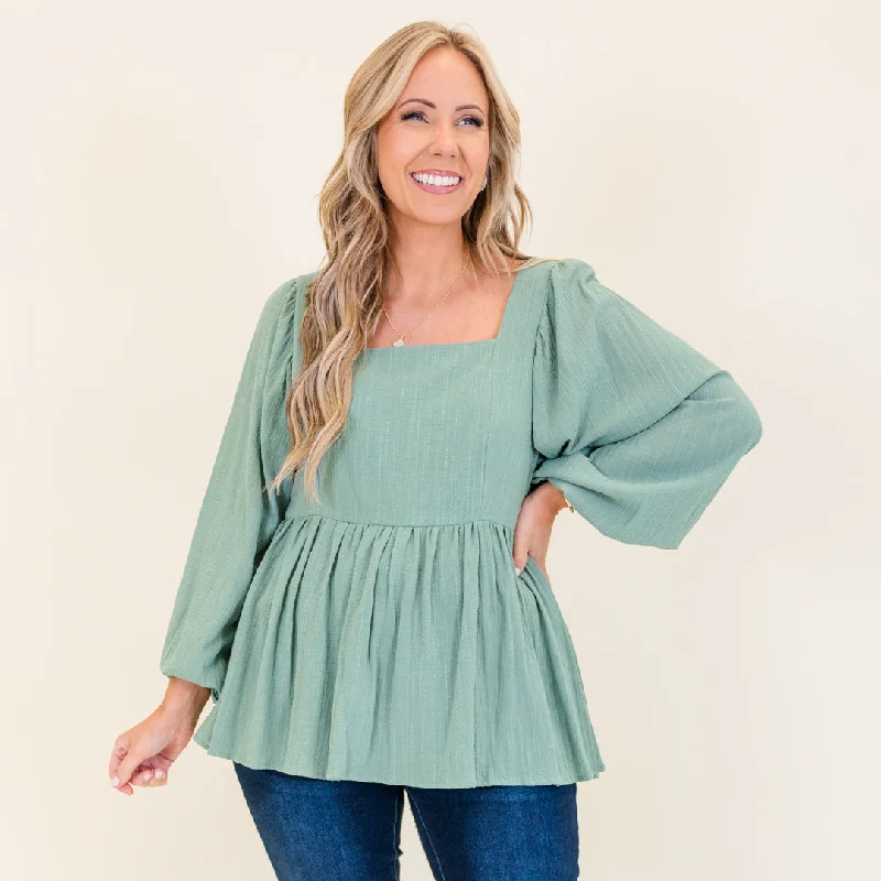 Great Deal Lovin' On You Top, Seafoam