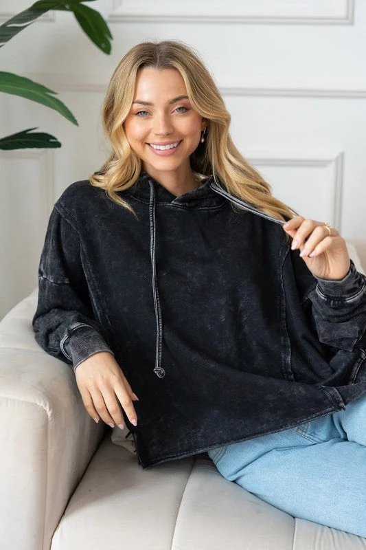 One-Day Only Dreams To Reality Mineral Wash Hoodie (Black)