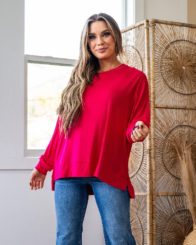 Exclusive Offer NEW! Eve Dolman Sleeve Top - Hot Pink