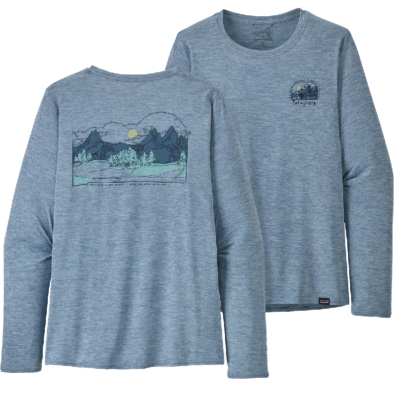 Online Exclusive Women's Capilene Cool Daily Graphic Long Sleeve Tee