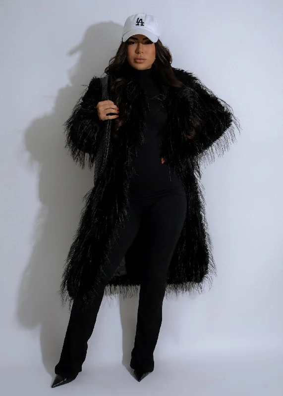 Best Seller Velvet Tempest Coat Black