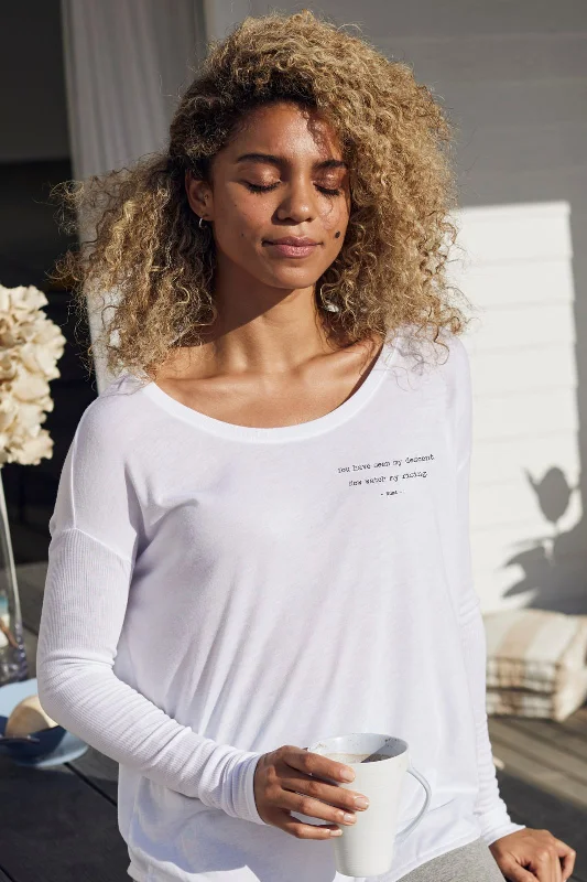 Weekend Offers That Excite "Descent Rising" Original Ribbed Long Sleeve Tee