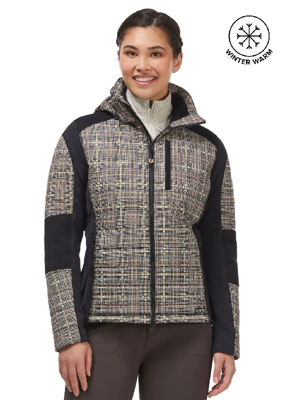 Unmissable Offer Bits of Plaid Quilted Equestrian Jacket