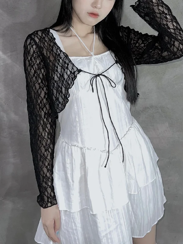 Weekend Bargains Just for You Lace短版綁帶外套