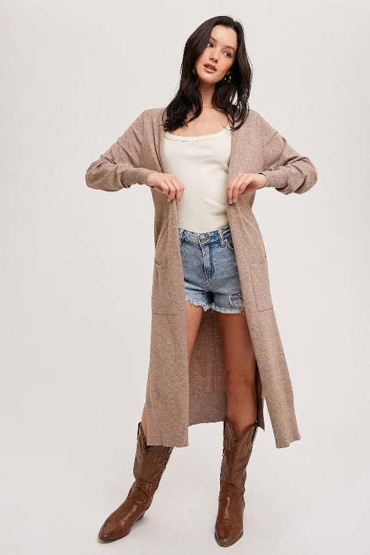 Best Choice Mocha Long Cardigan