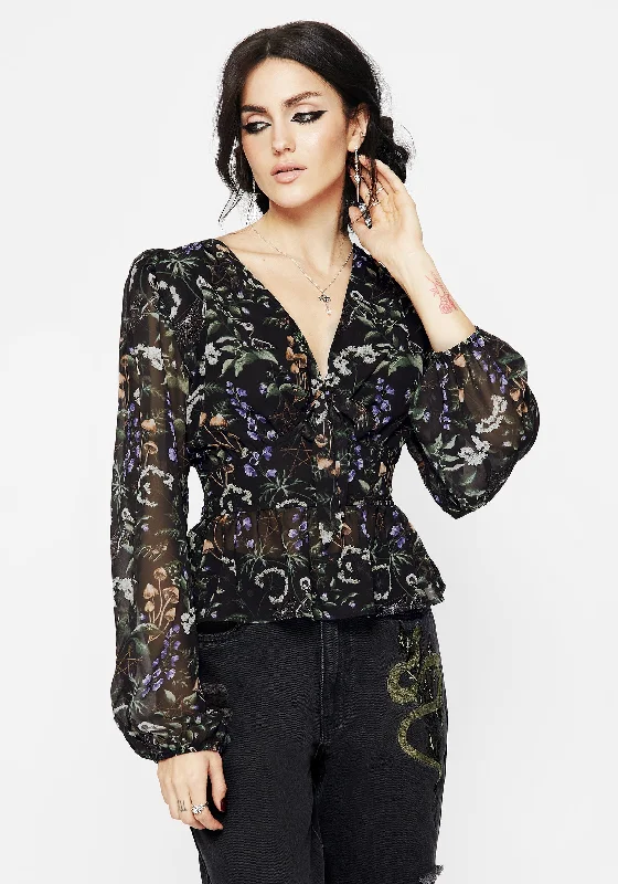 Weekend Discounts to Snag Vesna Chiffon Peplum Top