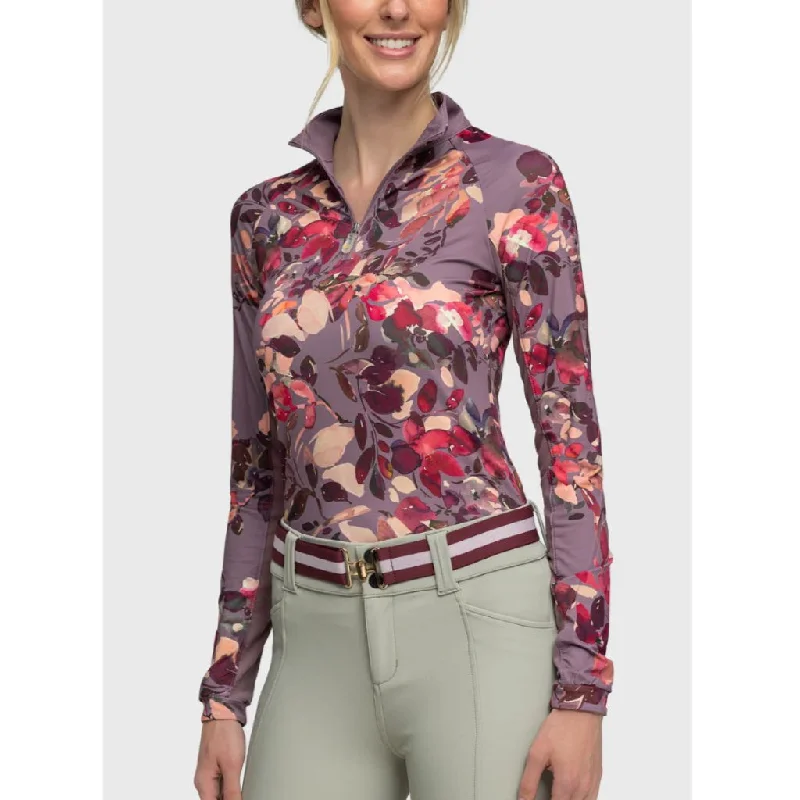 Extra Savings Kastel Denmark Long Sleeve Sunshirt Watercolour Floral Dusty Mauve