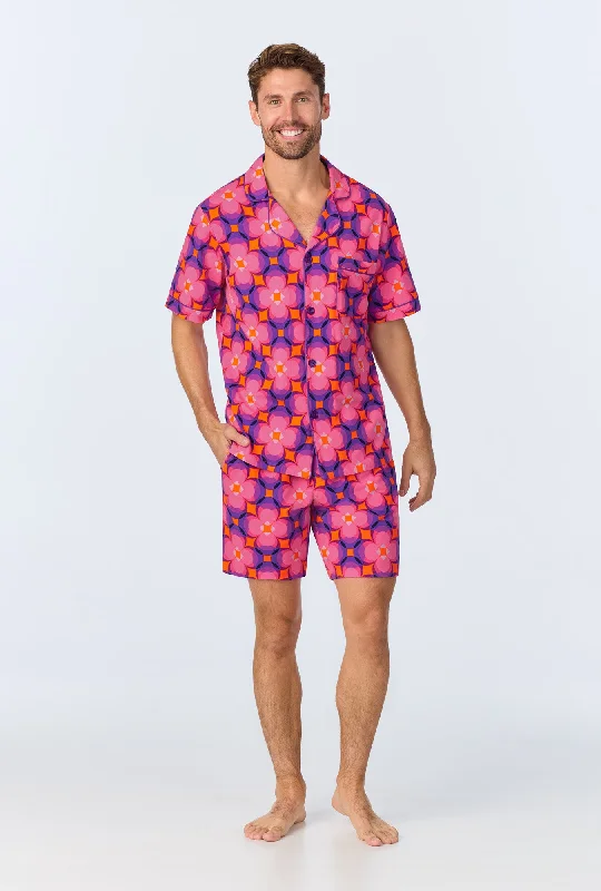 Mega Discount BedHead x Mr. Turk Space Cat Men's Short Sleeve Notch Stretch Jersey Short PJ Set Mega Discount BedHead x Mr. Turk Space Cat Men's Short Sleeve Notch Stretch Jersey Short PJ Set