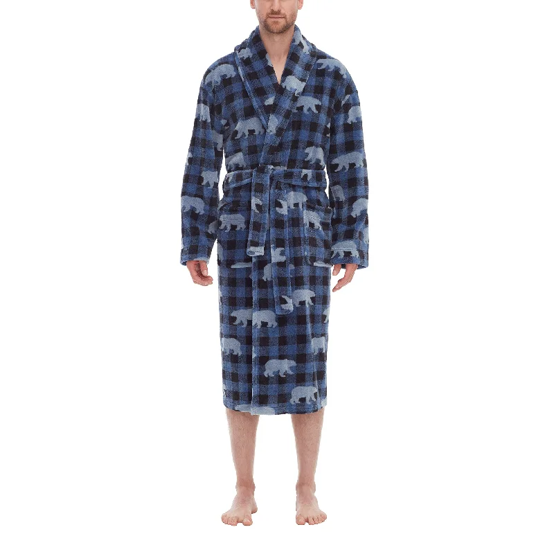 Weekend Discounts You Deserve Chalet Chic Novelty Plush Fleece Shawl Robe
