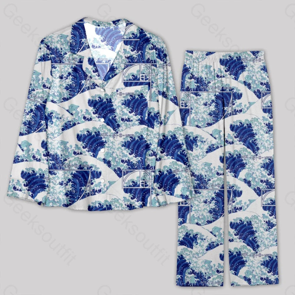 Weekend Deals That Dazzle Fibonacci Waves Quadrant Pajamas Set